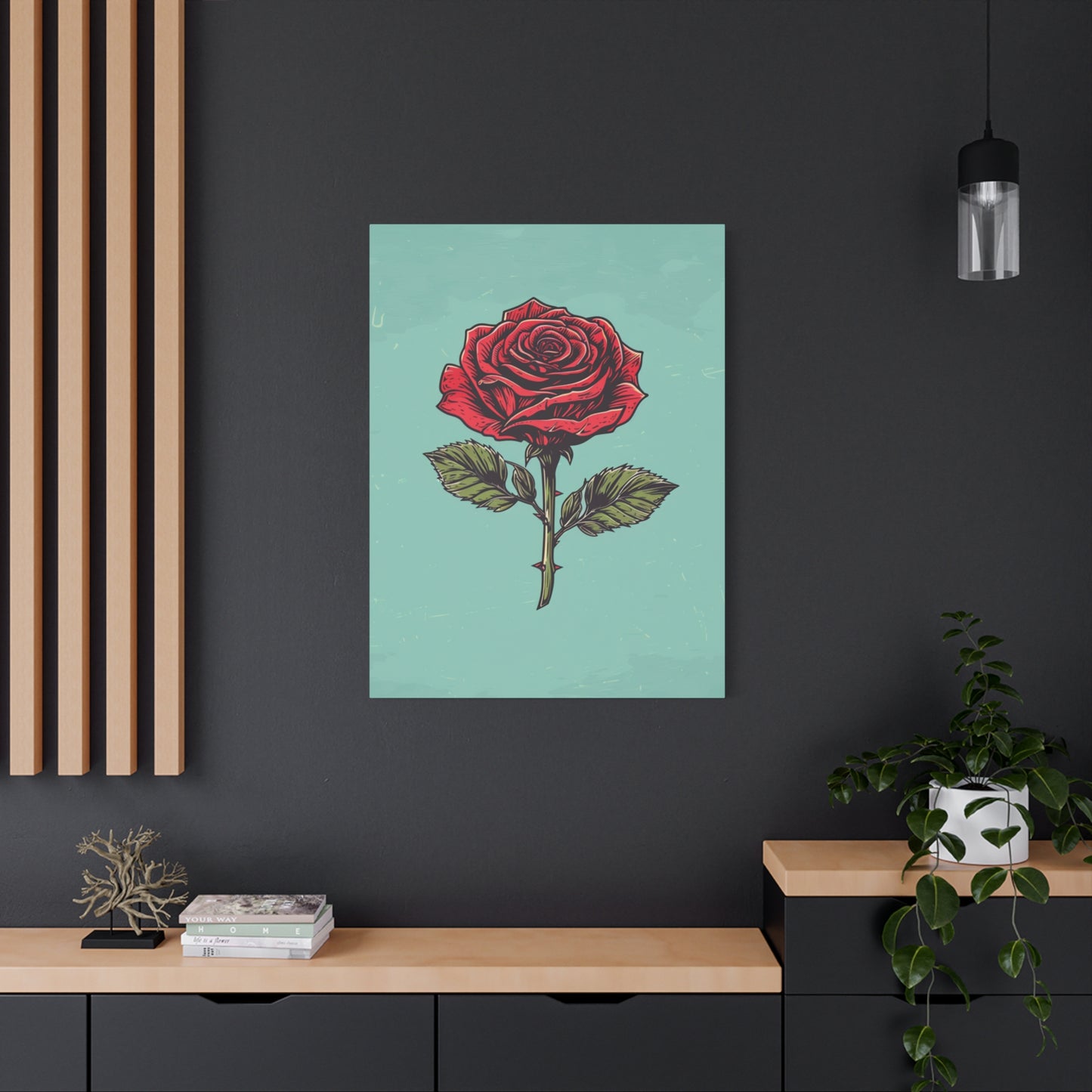 "Vintage Rose" - Premium Canvas Wall Art | Essence Collection