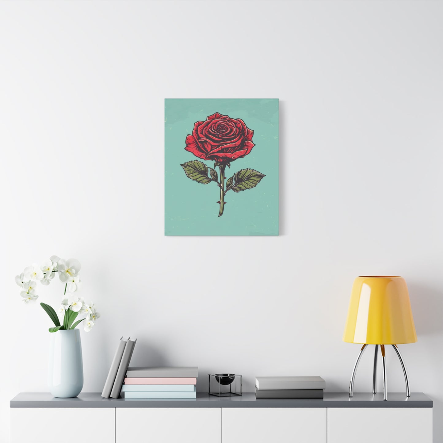 "Vintage Rose" - Premium Canvas Wall Art | Essence Collection