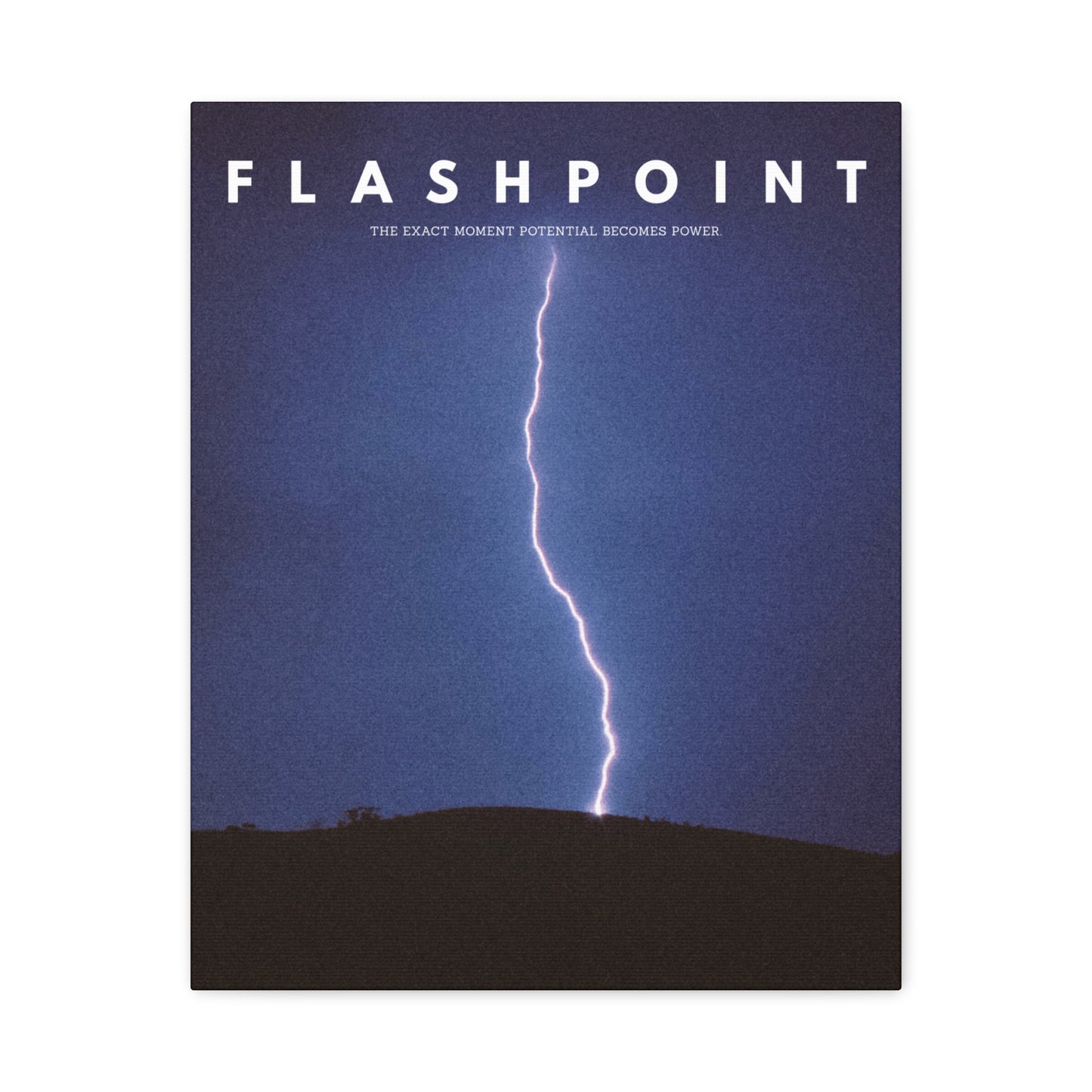 “Flashpoint” – Lightning Canvas Wall Art | Rise Collection