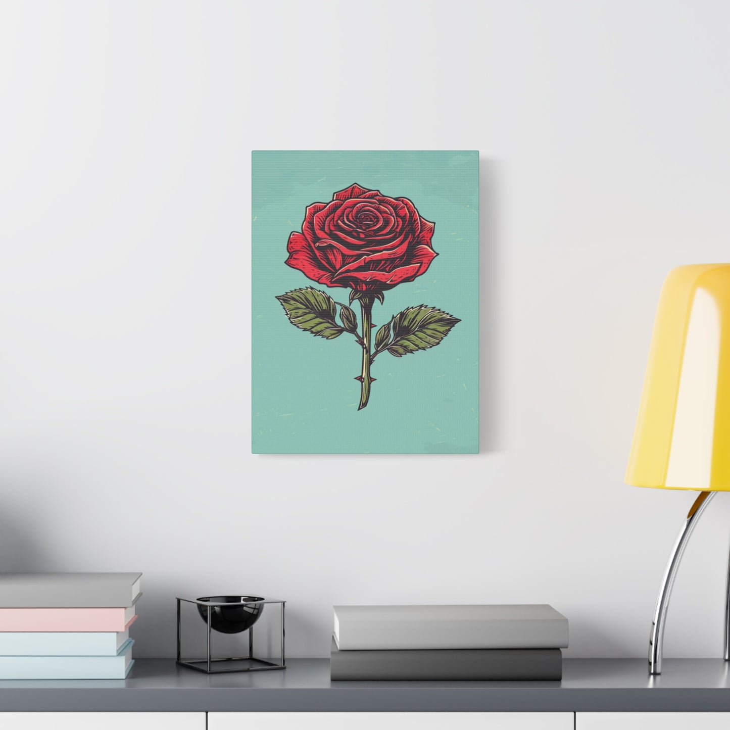 "Vintage Rose" - Premium Canvas Wall Art | Essence Collection
