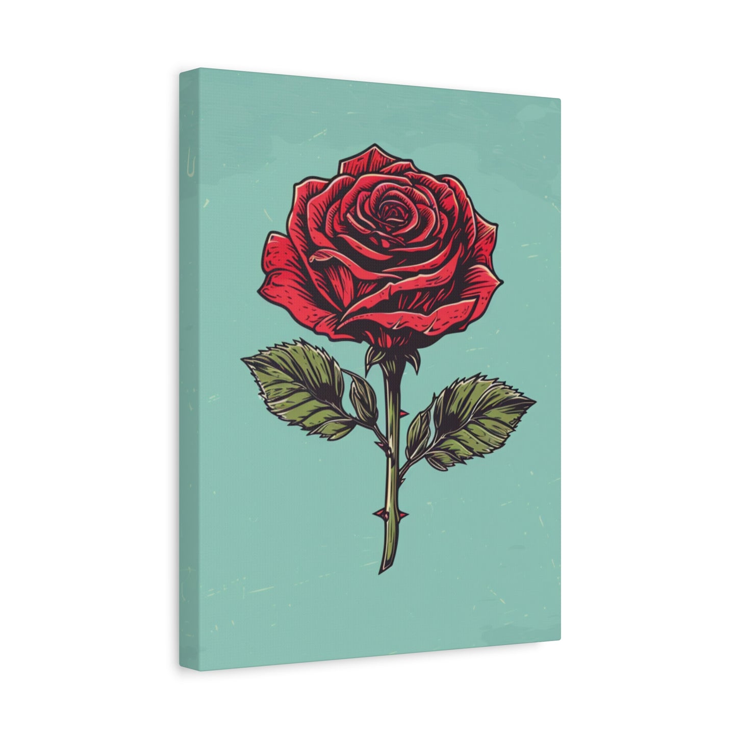 "Vintage Rose" - Premium Canvas Wall Art | Essence Collection