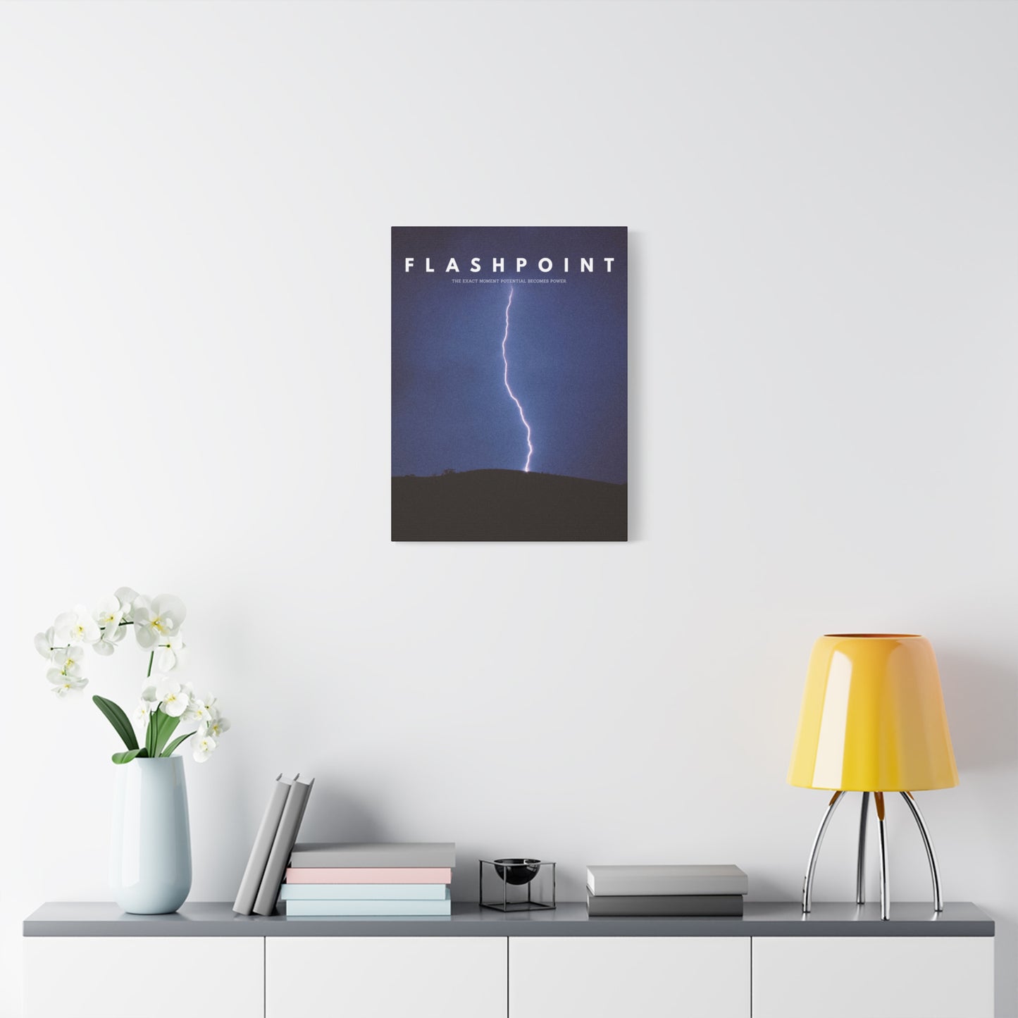 “Flashpoint” – Lightning Canvas Wall Art | Rise Collection
