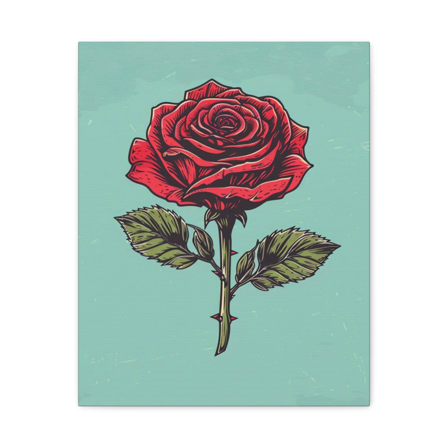 "Vintage Rose" - Premium Canvas Wall Art | Essence Collection