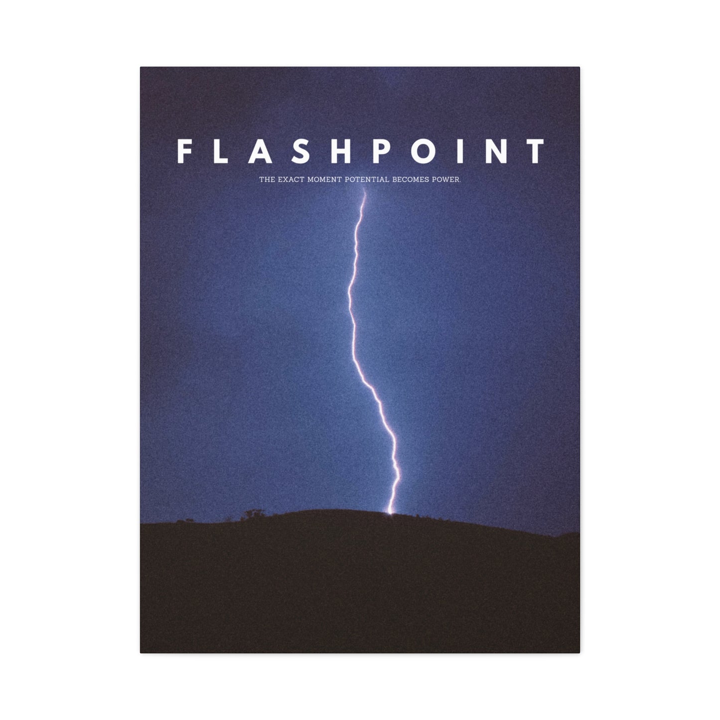 “Flashpoint” – Lightning Canvas Wall Art | Rise Collection
