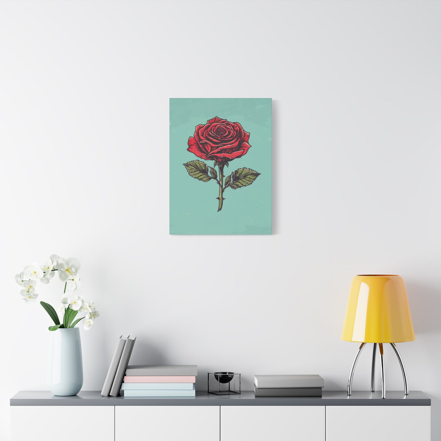 "Vintage Rose" - Premium Canvas Wall Art | Essence Collection