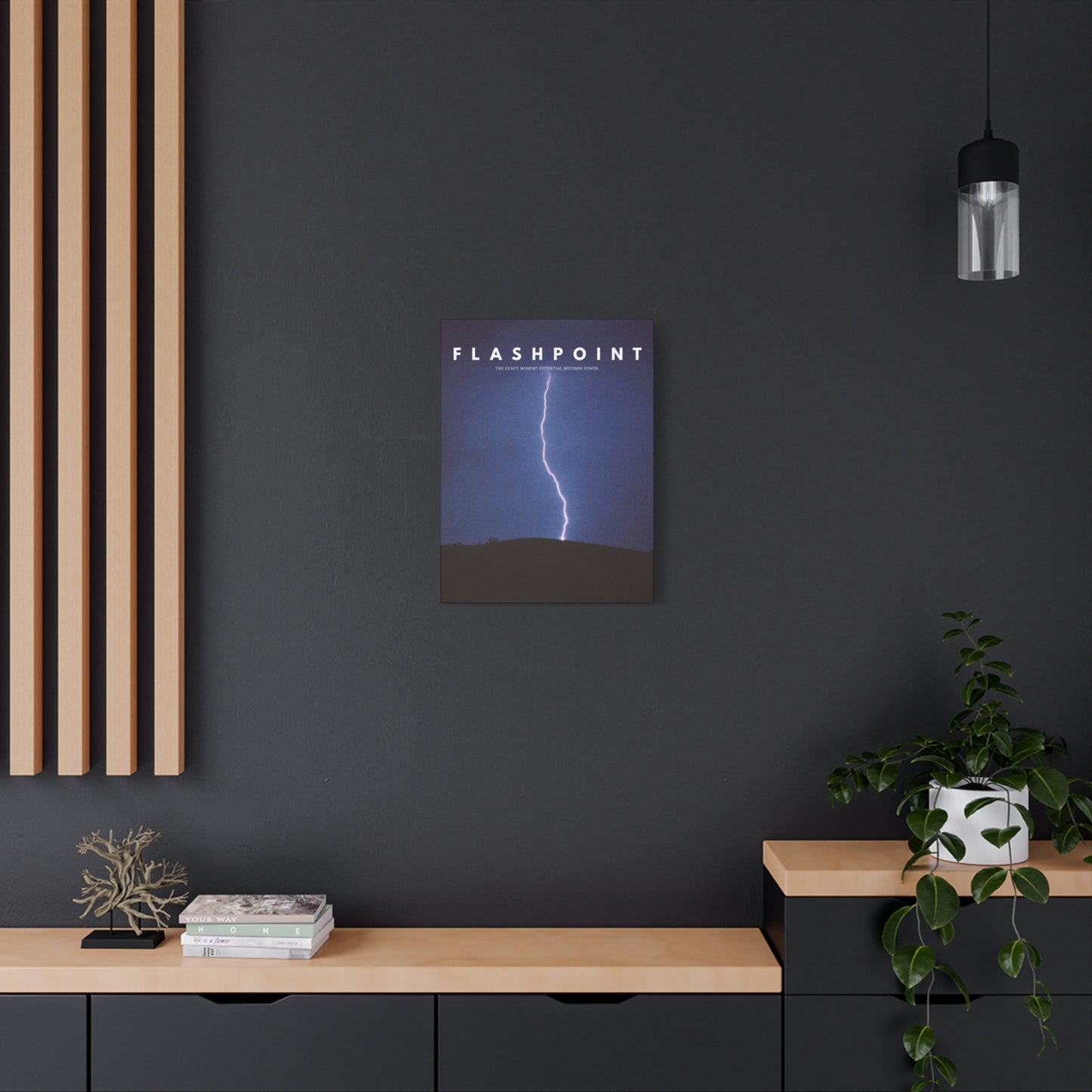 “Flashpoint” – Lightning Canvas Wall Art | Rise Collection