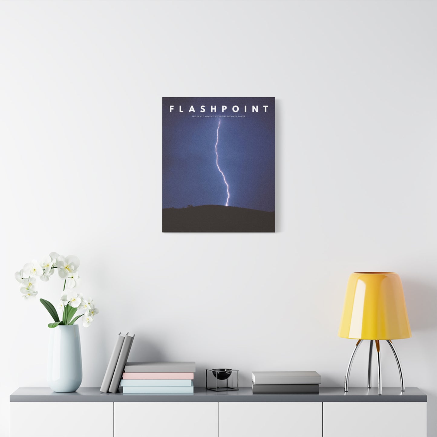 “Flashpoint” – Lightning Canvas Wall Art | Rise Collection