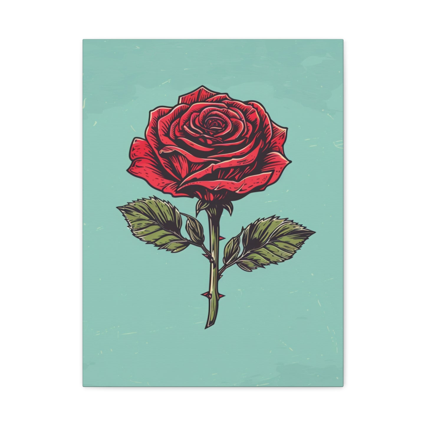 "Vintage Rose" - Premium Canvas Wall Art | Essence Collection