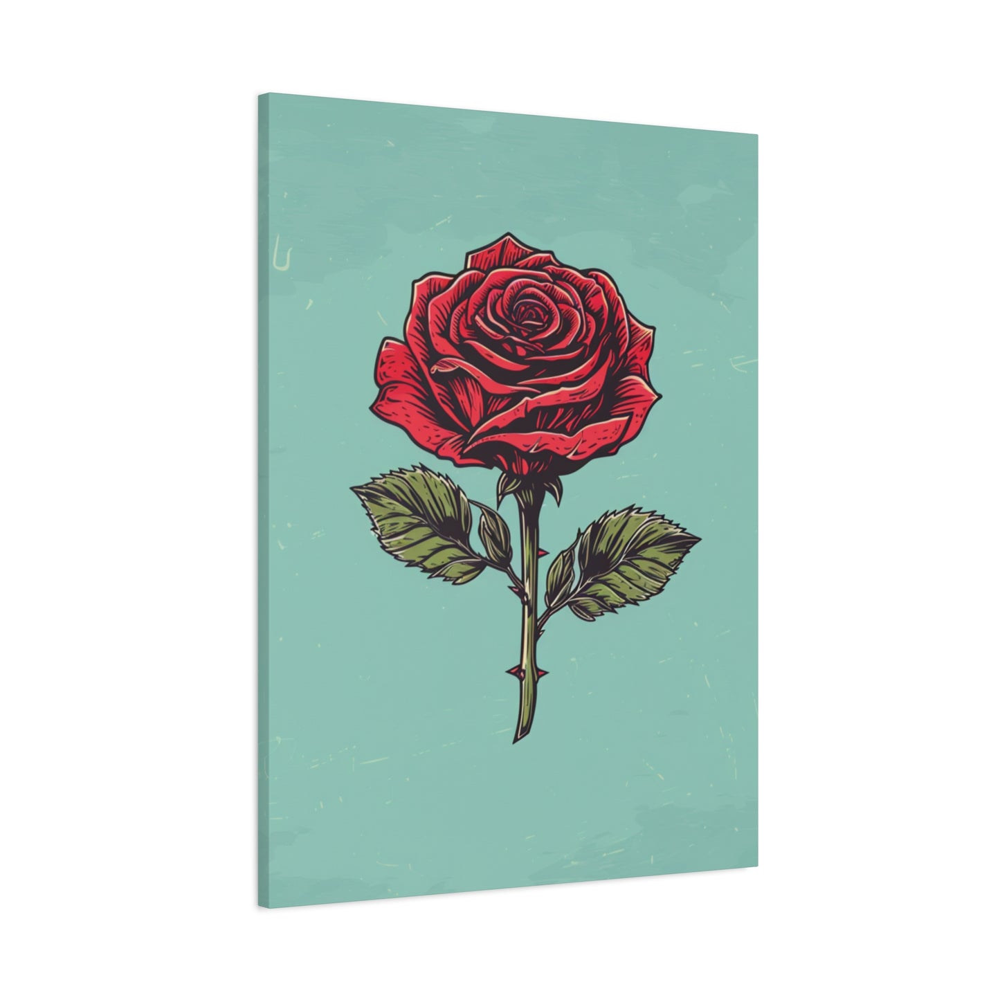 "Vintage Rose" - Premium Canvas Wall Art | Essence Collection