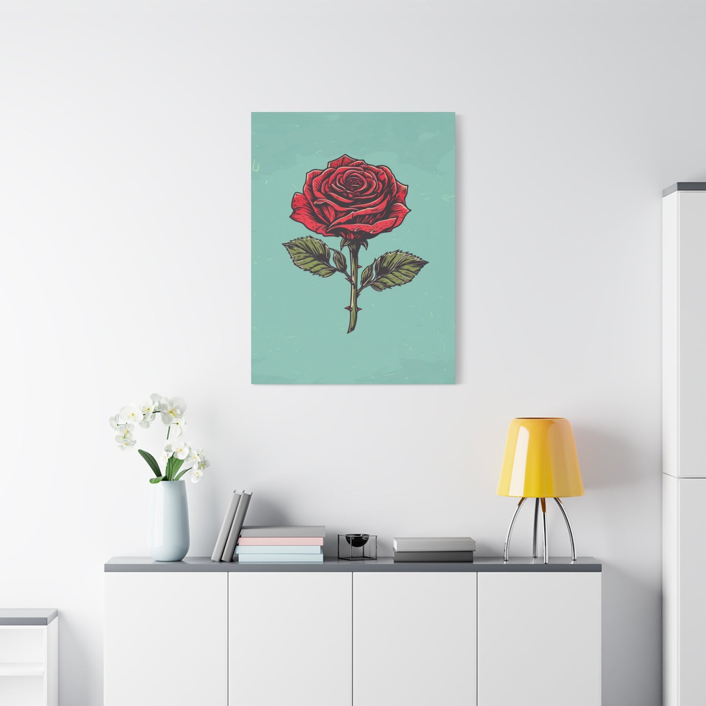 "Vintage Rose" - Premium Canvas Wall Art | Essence Collection