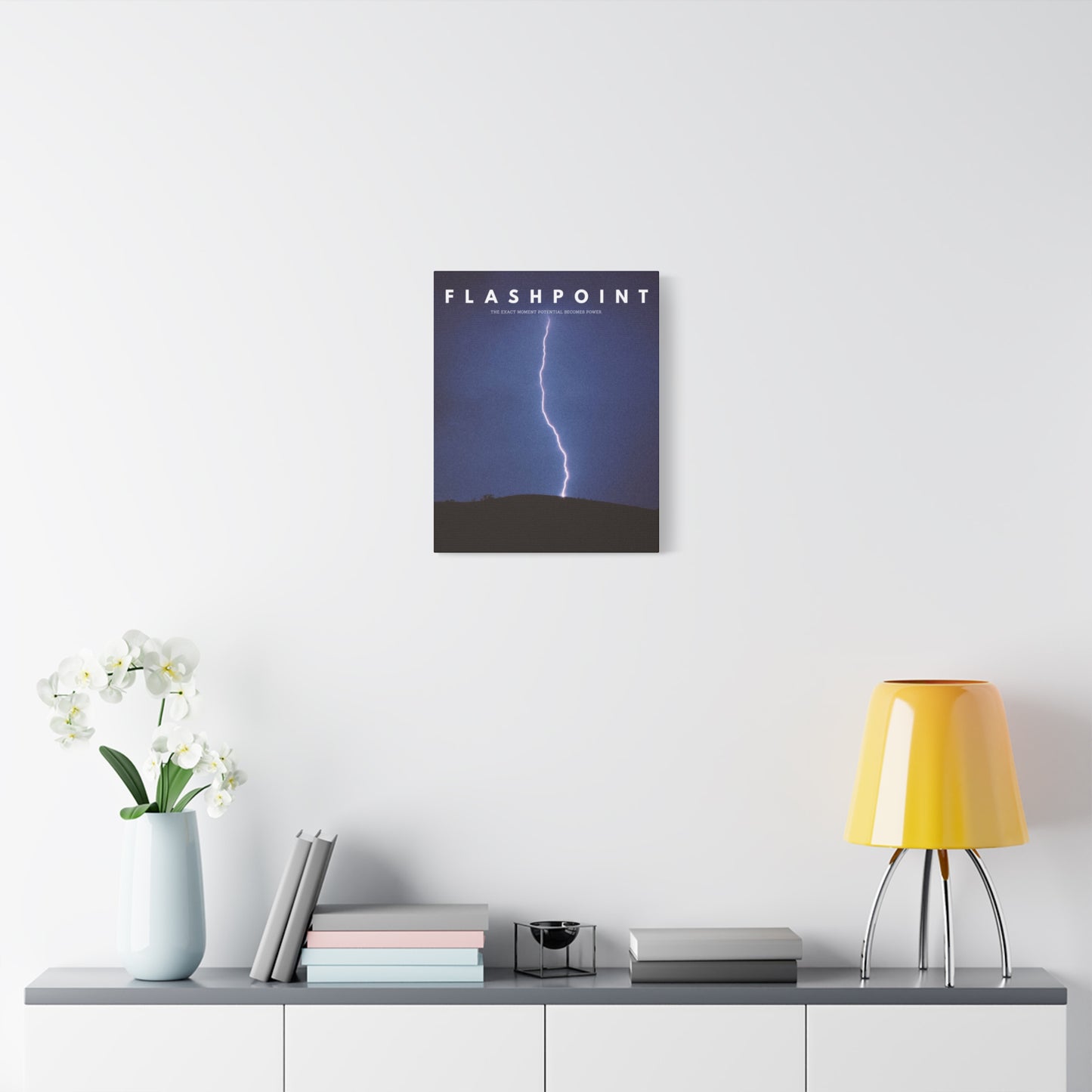 “Flashpoint” – Lightning Canvas Wall Art | Rise Collection
