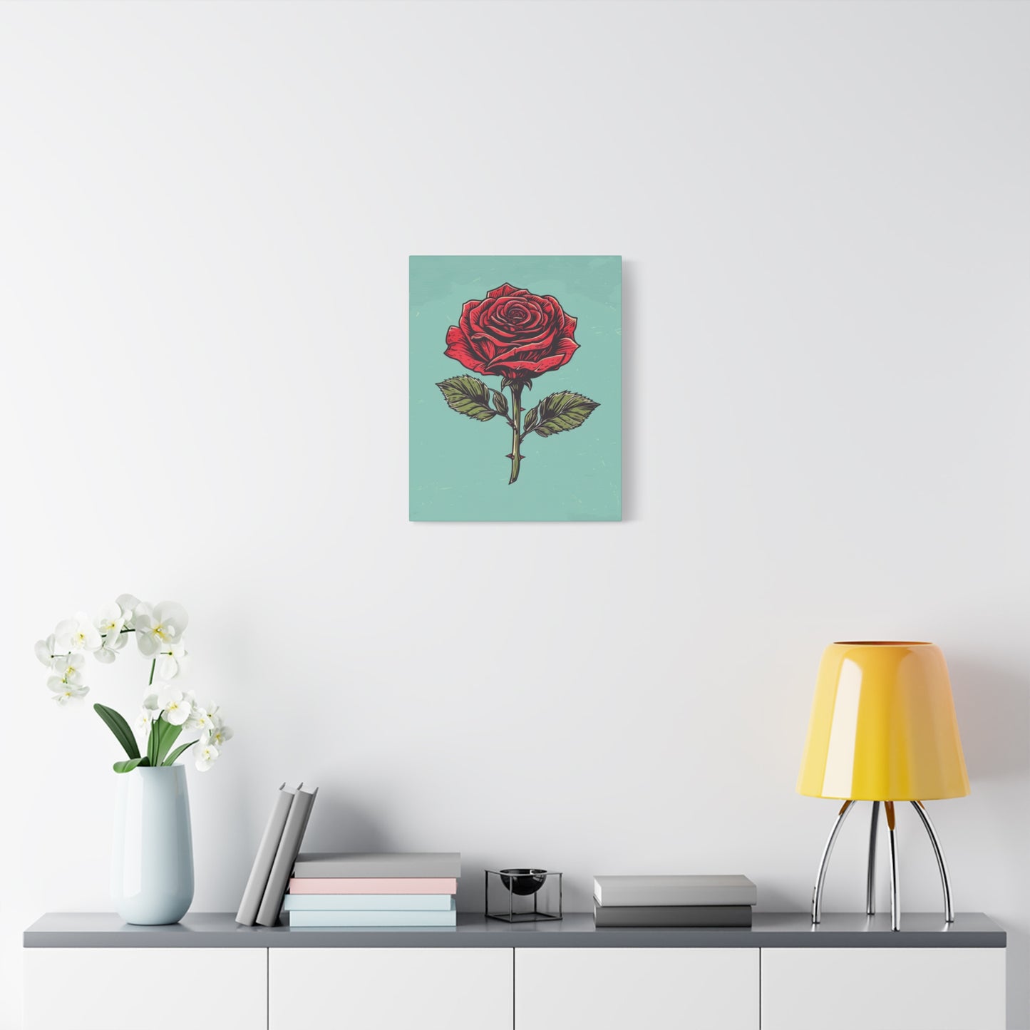 "Vintage Rose" - Premium Canvas Wall Art | Essence Collection