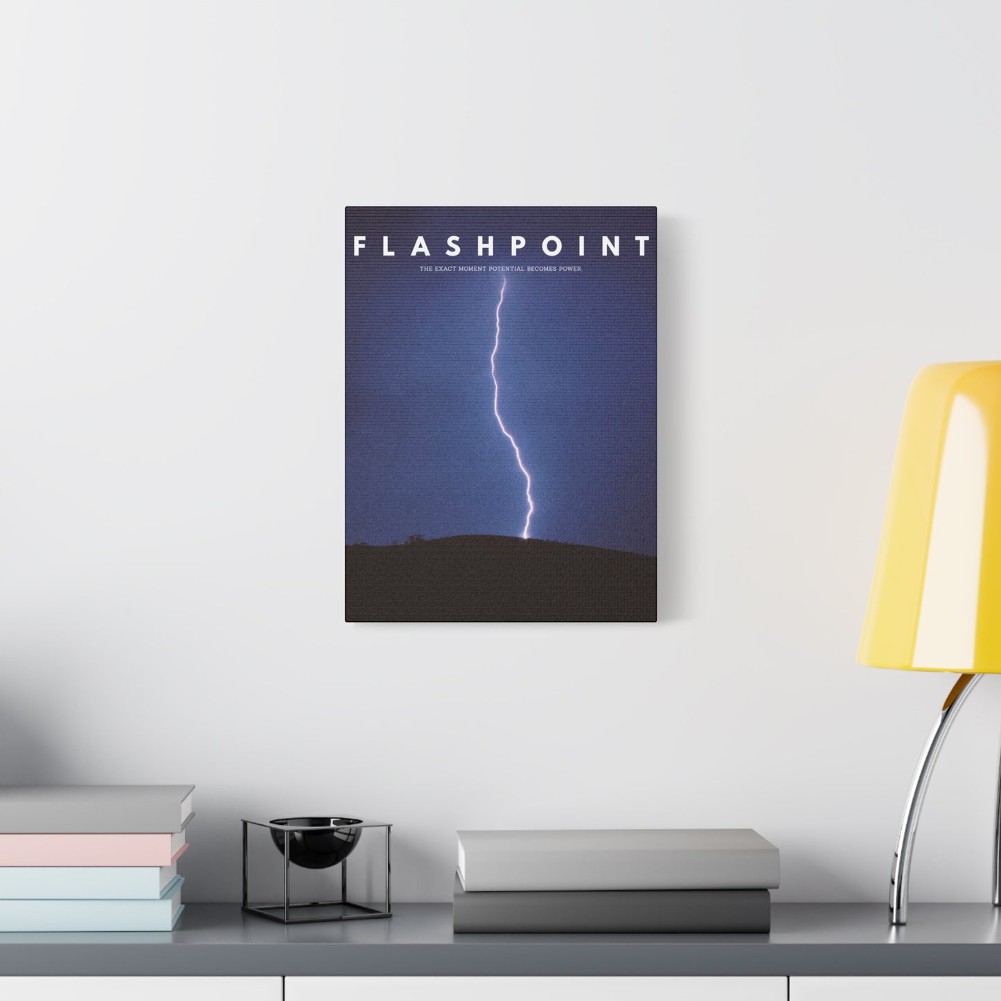 “Flashpoint” – Lightning Canvas Wall Art | Rise Collection