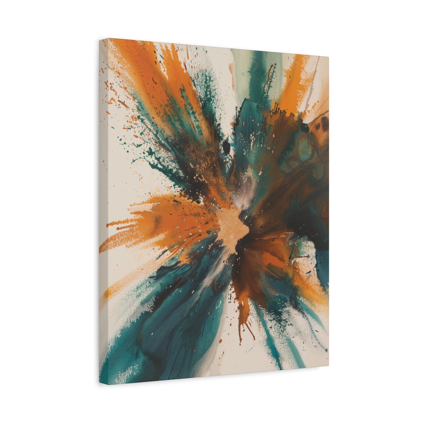 "Golden Bloom" - Premium Canvas Wall Art | Modern Abstract Gallery Print