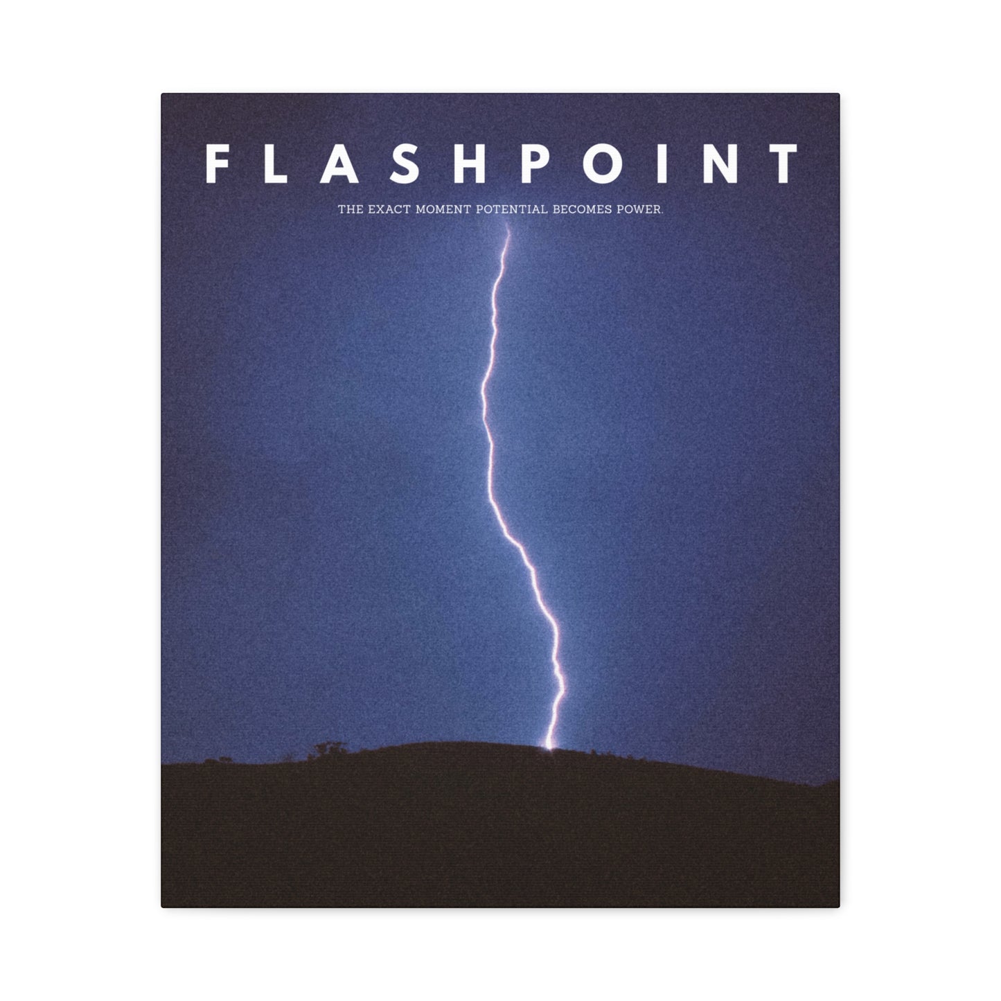 “Flashpoint” – Lightning Canvas Wall Art | Rise Collection