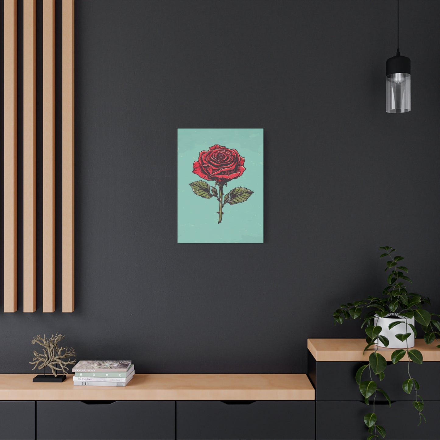 "Vintage Rose" - Premium Canvas Wall Art | Essence Collection