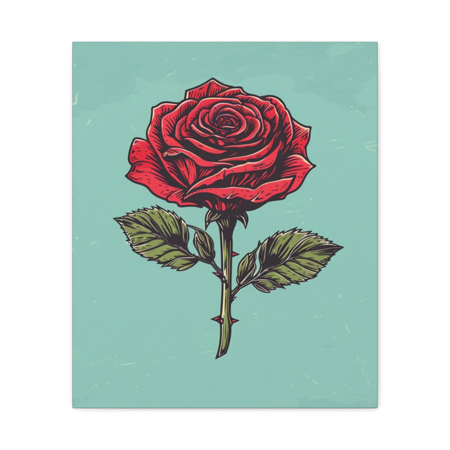 "Vintage Rose" - Premium Canvas Wall Art | Essence Collection