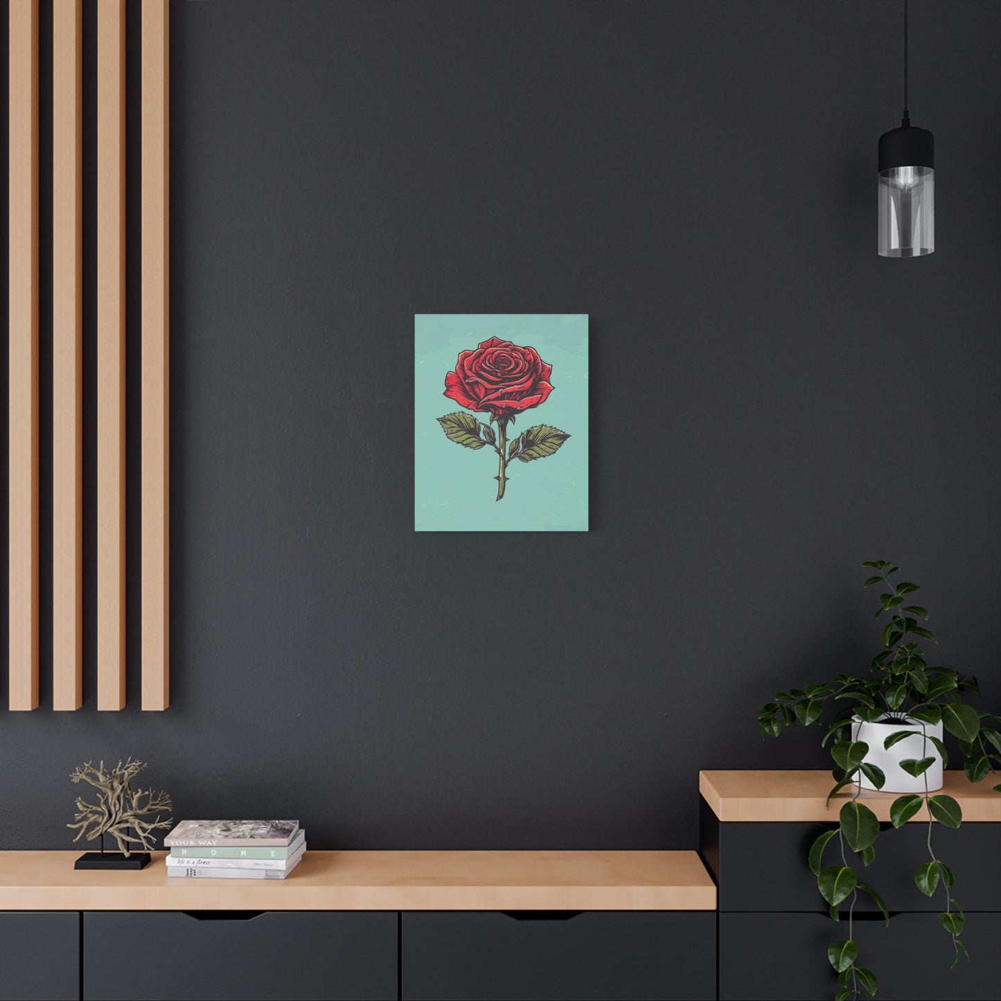 "Vintage Rose" - Premium Canvas Wall Art | Essence Collection