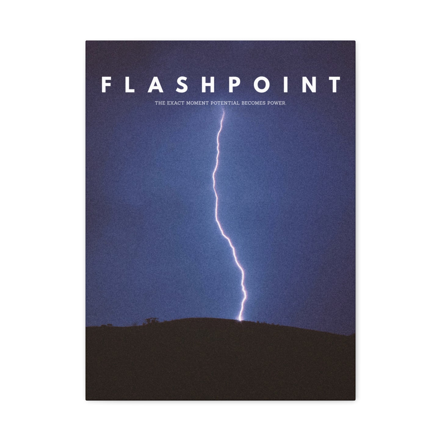 “Flashpoint” – Lightning Canvas Wall Art | Rise Collection