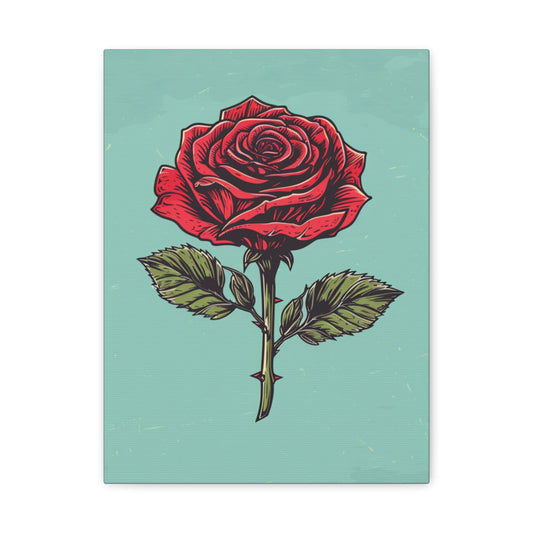 "Vintage Rose" - Premium Canvas Wall Art | Essence Collection