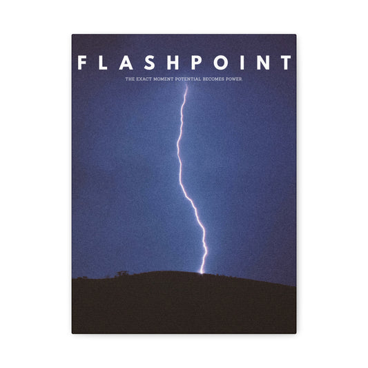 “Flashpoint” – Lightning Canvas Wall Art | Rise Collection