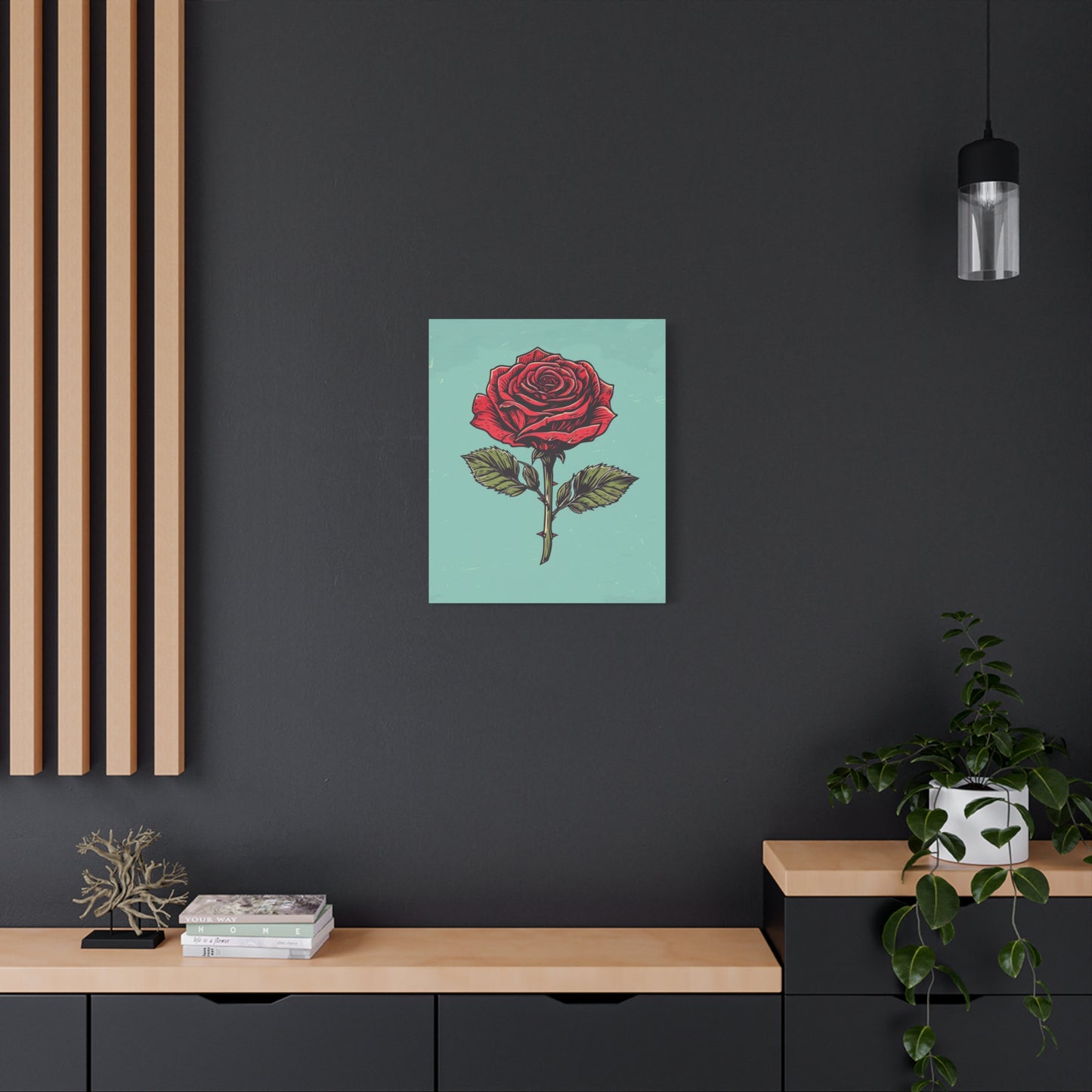 "Vintage Rose" - Premium Canvas Wall Art | Essence Collection